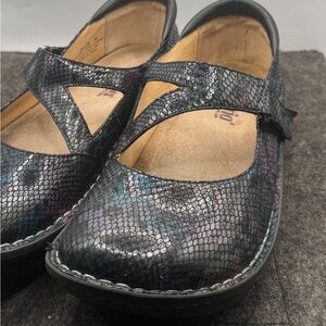 Alegria  Black Multi-Color Mary Jane Shoes size 39